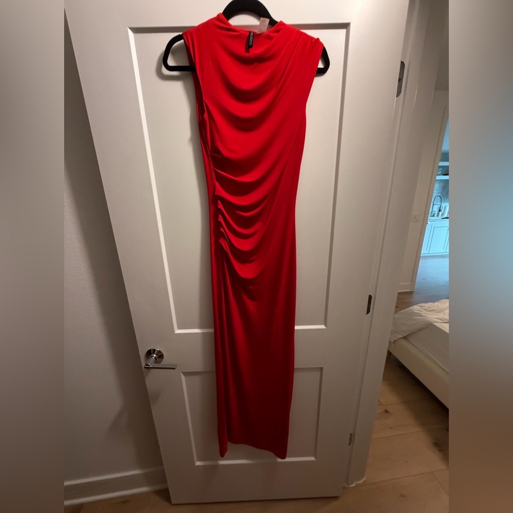 H&M DRAPED BODYCON DRESS